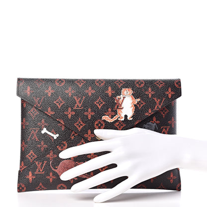 Louis Vuitton Catogram Kirigami Pochette Set Marron White Black 2 of 9