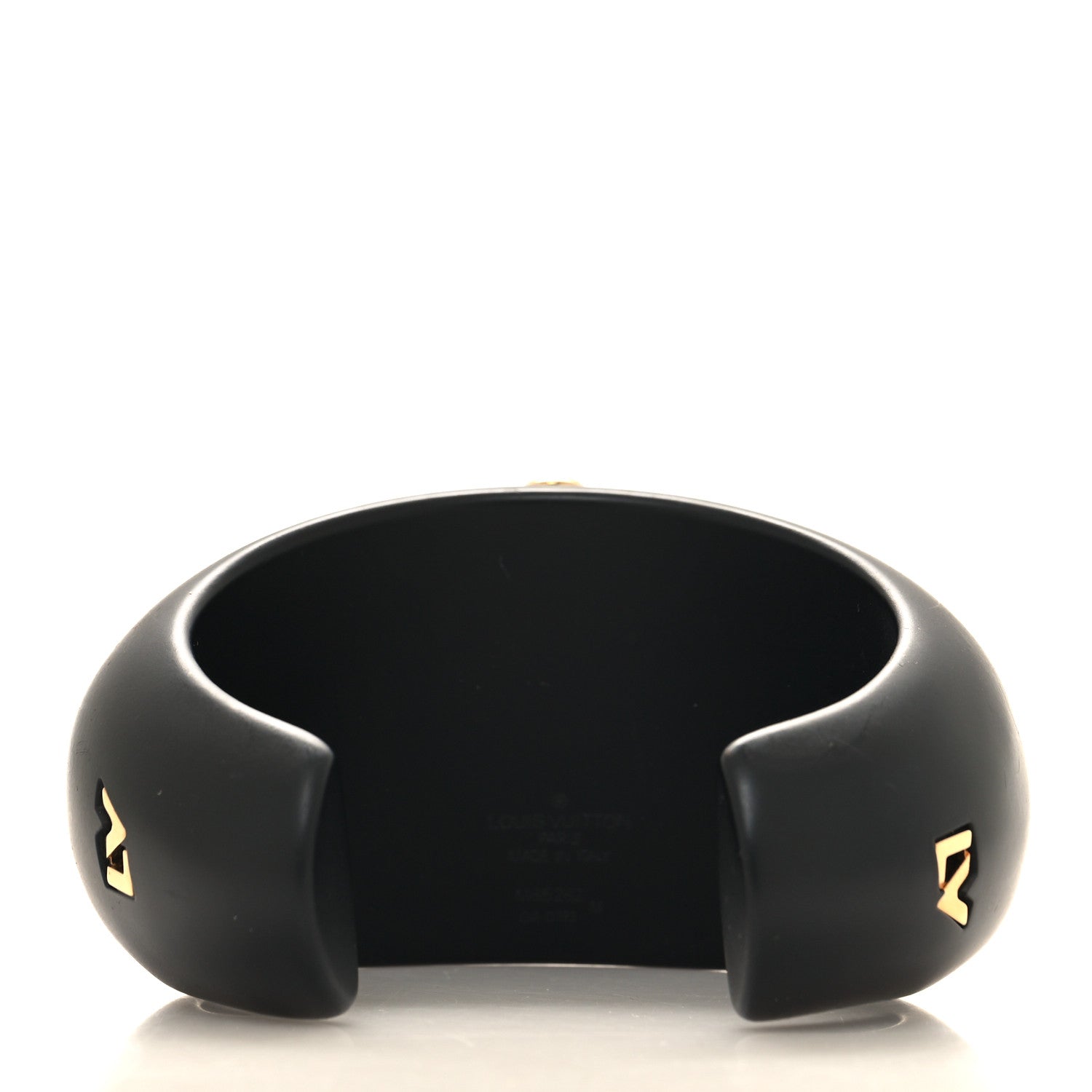 Louis Vuitton Resin Crystal Over The Rainbow Cuff M Black 3 of 4