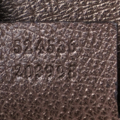 Gucci GG Supreme Monogram Web Ophidia Vertical Tote Brown 7 of 11