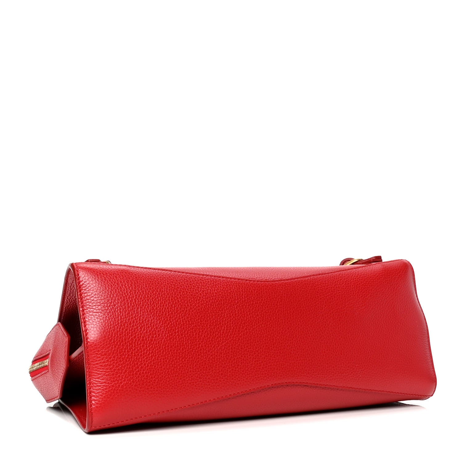 Balenciaga Grained Calfskin Neo Classic Gold Hardware S City Medium Red 3 of 4