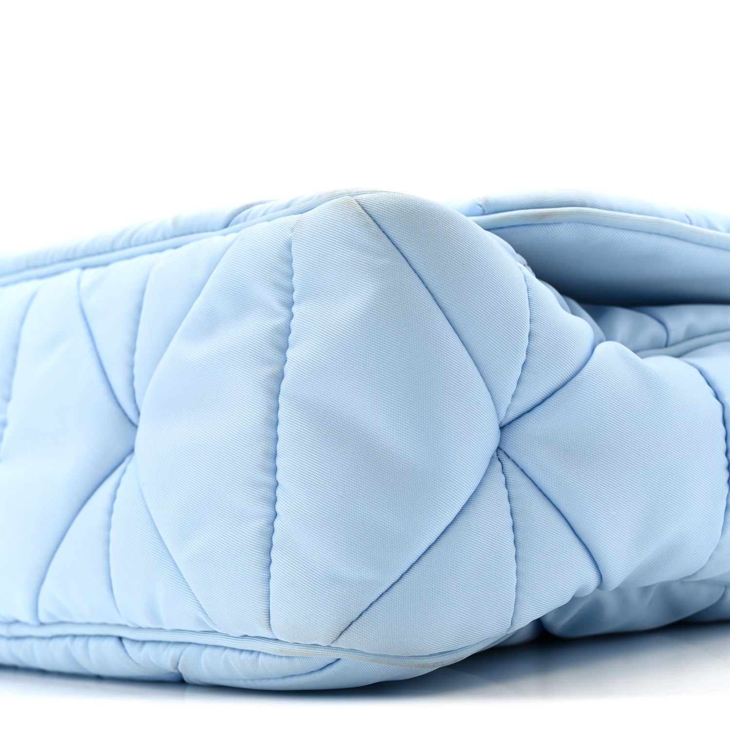 Prada Re-Nylon Quilted Padded Flap Shoulder Bag Celeste 11 of 20