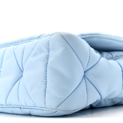 Prada Re-Nylon Quilted Padded Flap Shoulder Bag Celeste 11 of 20