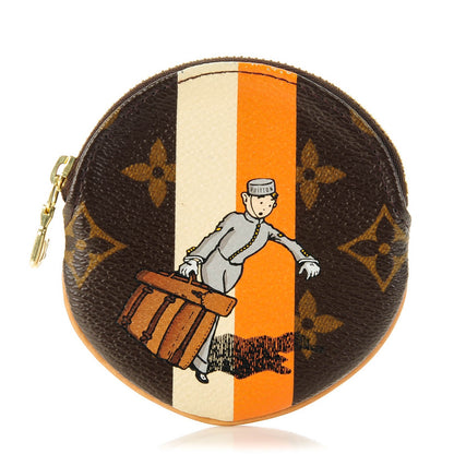 Louis Vuitton Monogram Groom Round Coin Purse 1 of 9