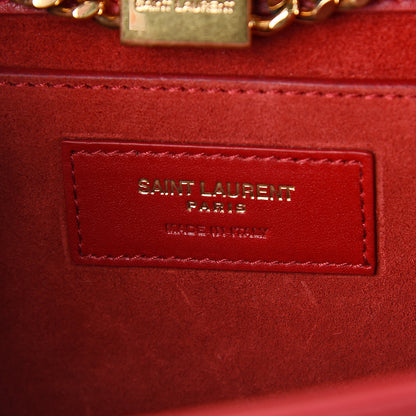 Saint Laurent Smooth Calfskin Medium Classic Monogram Kate Tassel Satchel New Lipstick 5 of 7