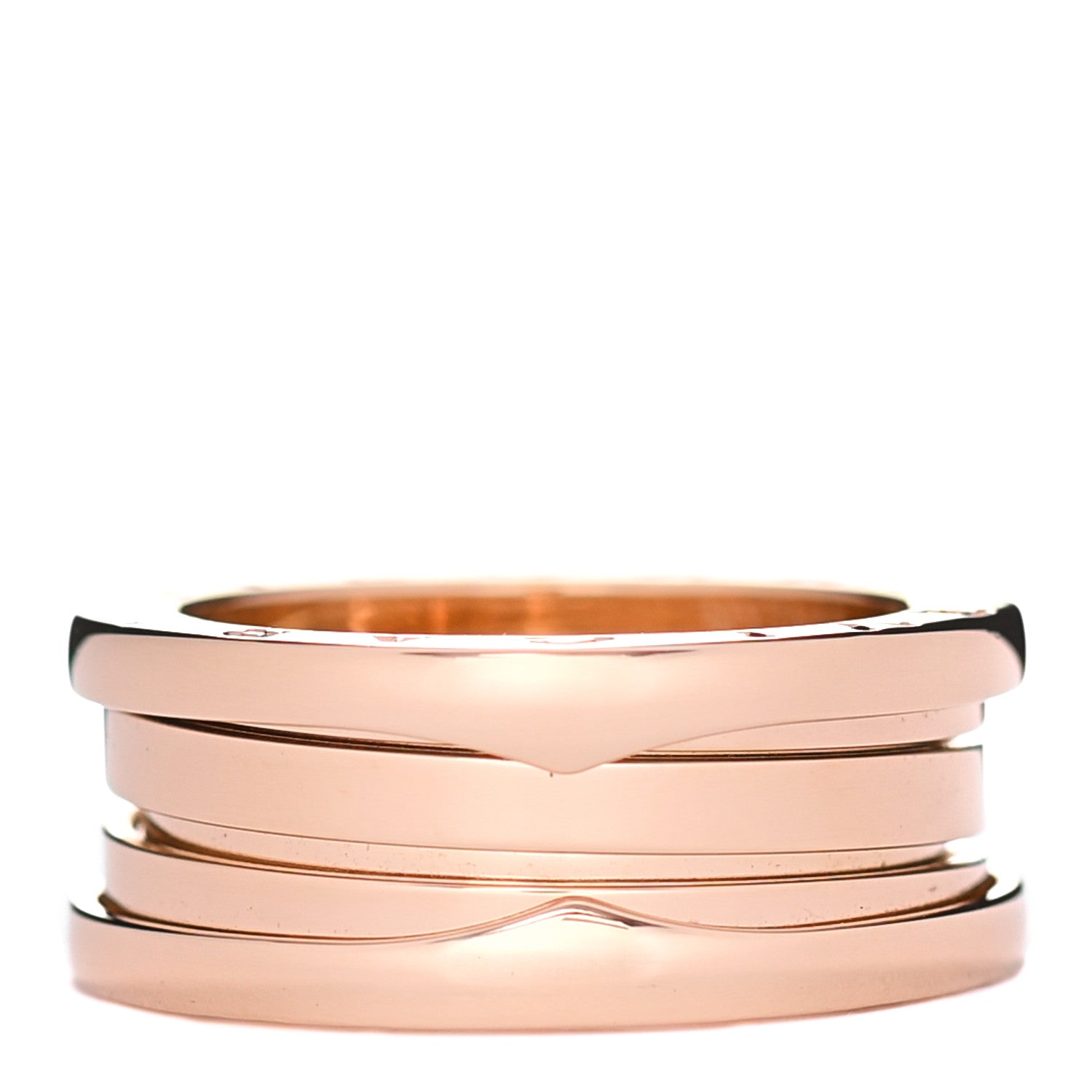 Bulgari 18K Rose Gold B.Zero1 Three-Band Ring 52 6 1 of 6