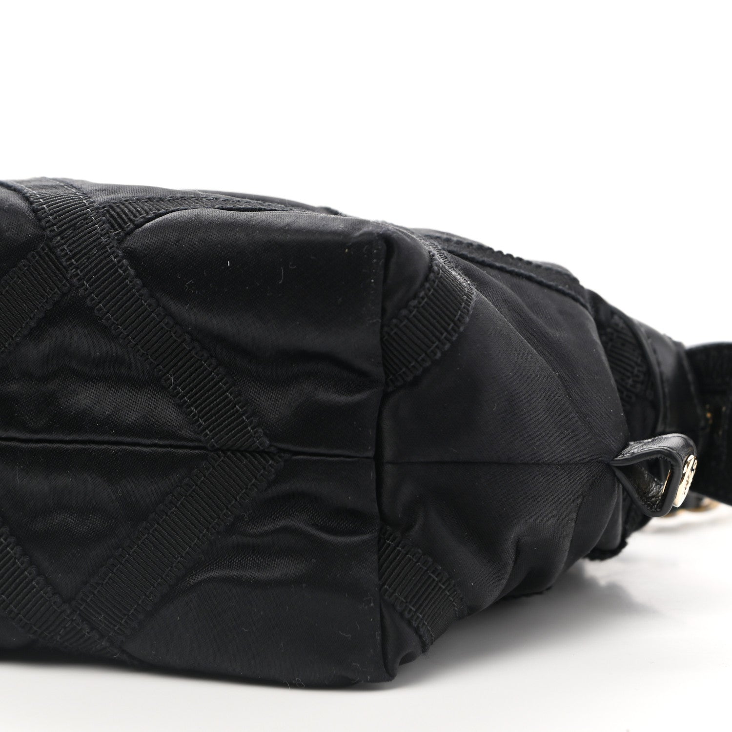 Chanel Nylon Grosgrain Quilted Lifestyle Clutch with Chain Black 10 of 11