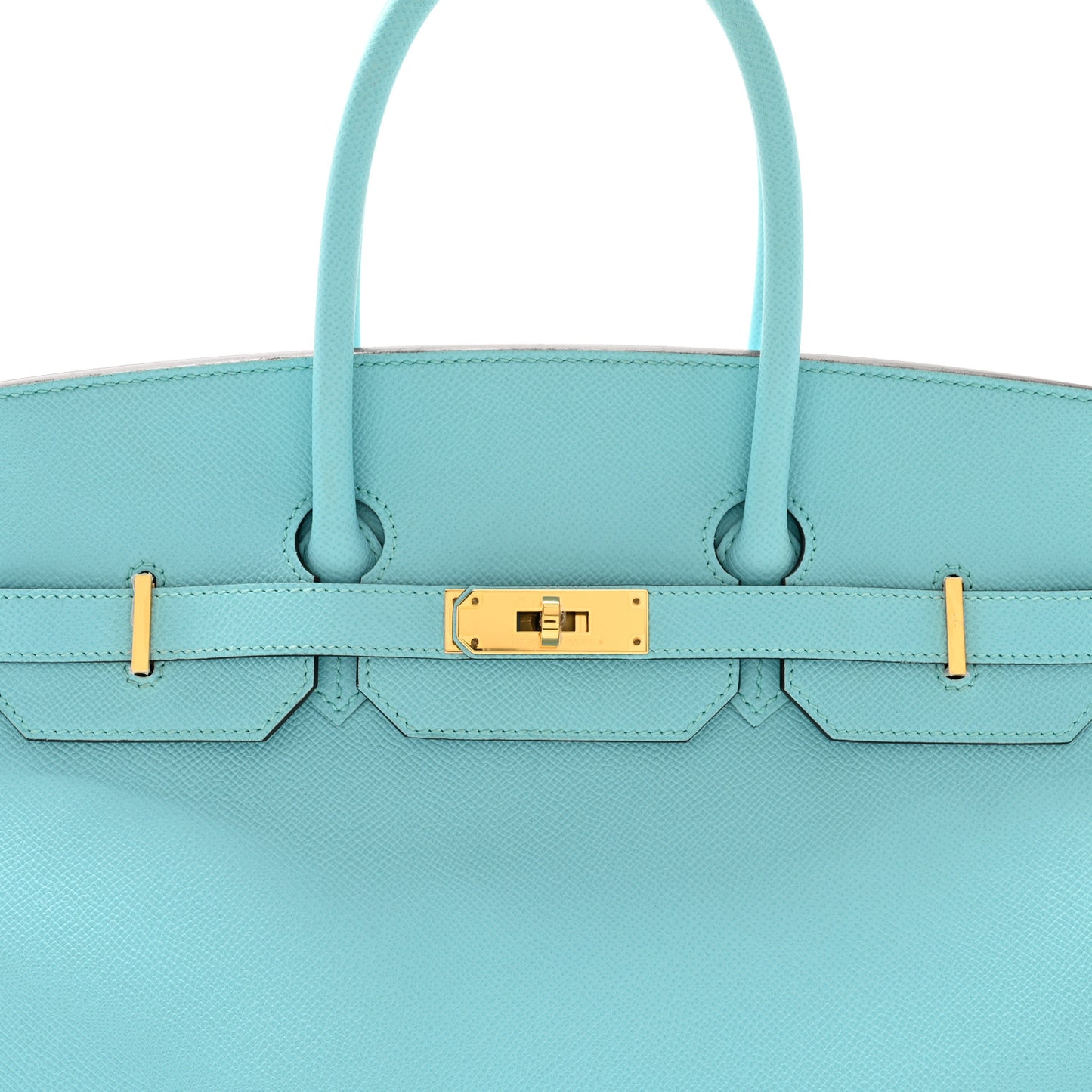 Epsom Birkin 35 Bleu Atoll