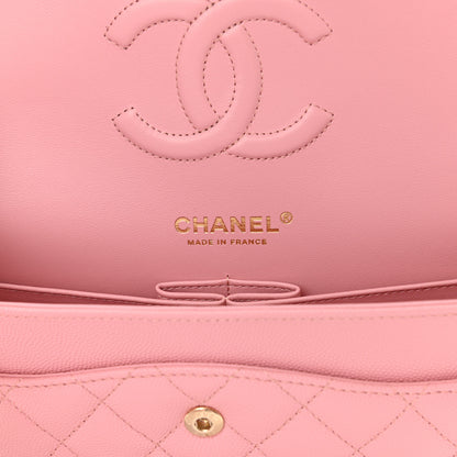 Chanel Caviar Quilted Medium Double Flap Pink 6 of 11