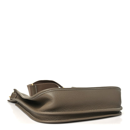 Hermes Taurillon Clemence Evelyne III PM Etoupe 4 of 11