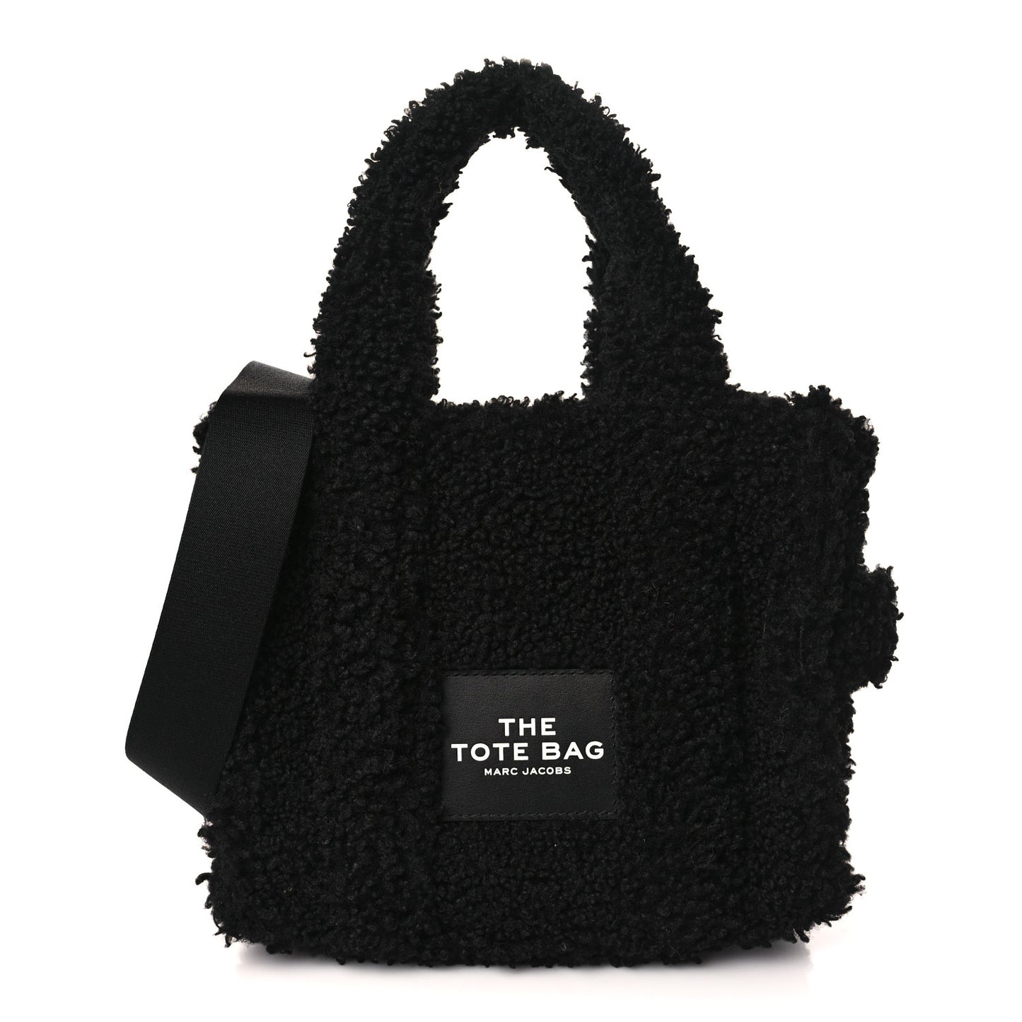 Polyester Cotton Mini The Teddy Traveler Tote Bag Black