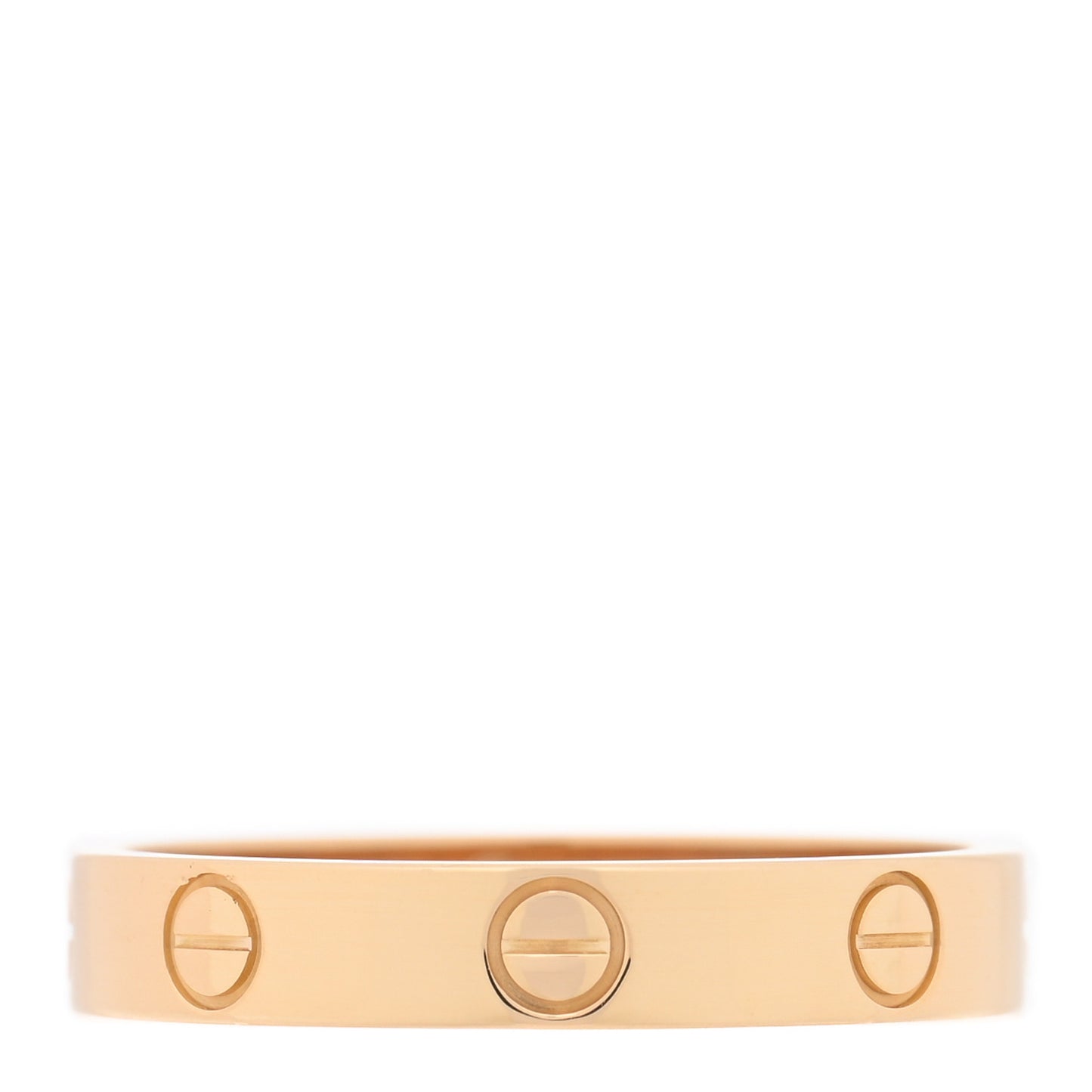 18K Yellow Gold 3.5mm LOVE Wedding Band Ring 58 8.5