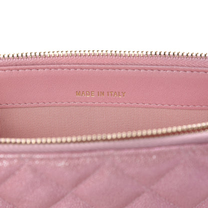 Chanel Iridescent Caviar Quilted Small Clutch With Chain Pink 9 of 12
