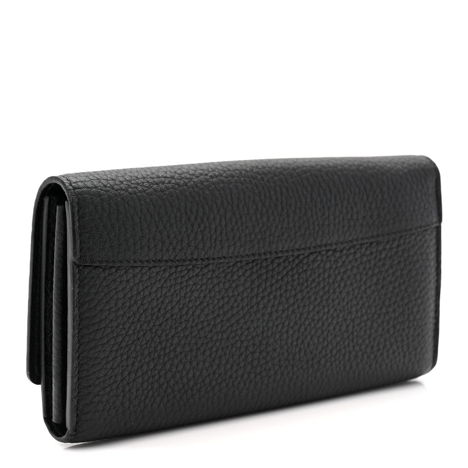 Louis Vuitton Taurillon Mechanical Flowers Smile Capucines Wallet Black 3 of 7