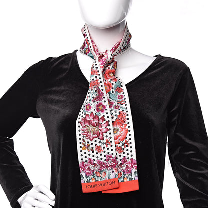 Louis Vuitton Silk Louis In The Garden Bandeau Fuchsia 2 of 4