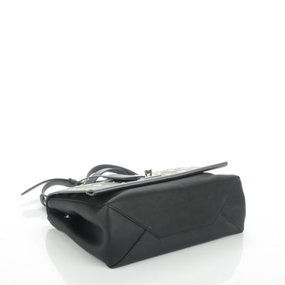 Louis Vuitton Soft Calfskin Eyelet Lockme II Top Handle Gris Silver 4 of 6