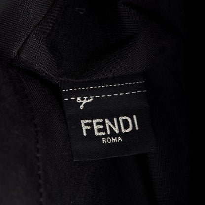 Fendi Vitello Cruise Bi-Color FF 1974 Embossed F is Fendi Drawstring Backpack Black Fragola Maya 7 of 20