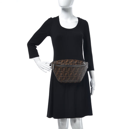 Fendi Vitello Century Bi-Color FF 1974 Embossed Belt Bag Maya Black 2 of 7