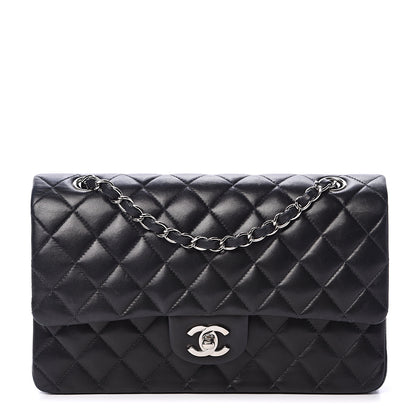 Chanel Lambskin Quilted Medium Double Flap Black 1 of 22