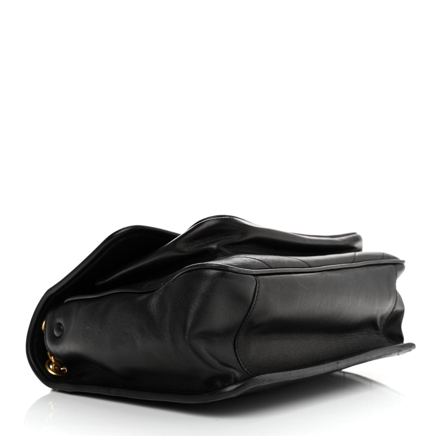 Lambskin Matelasse Monogram Medium Niki Chain Satchel Black