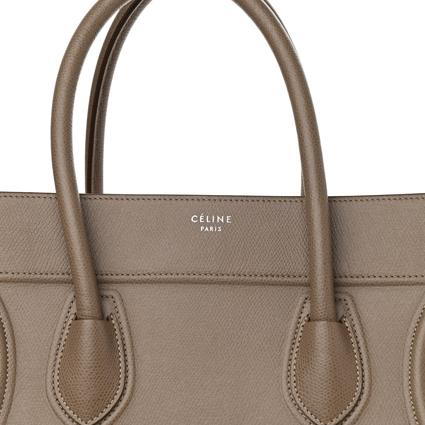 Baby Grained Calfskin Medium Phantom Luggage Taupe
