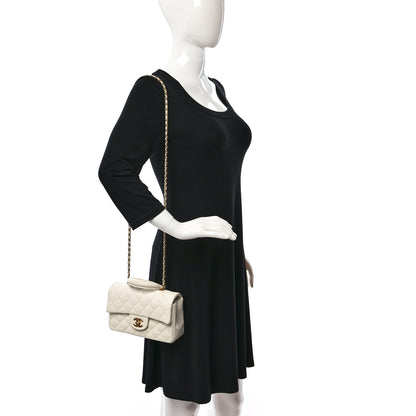 Chanel Caviar Quilted Mini Top Handle Rectangular Flap White 2 of 9