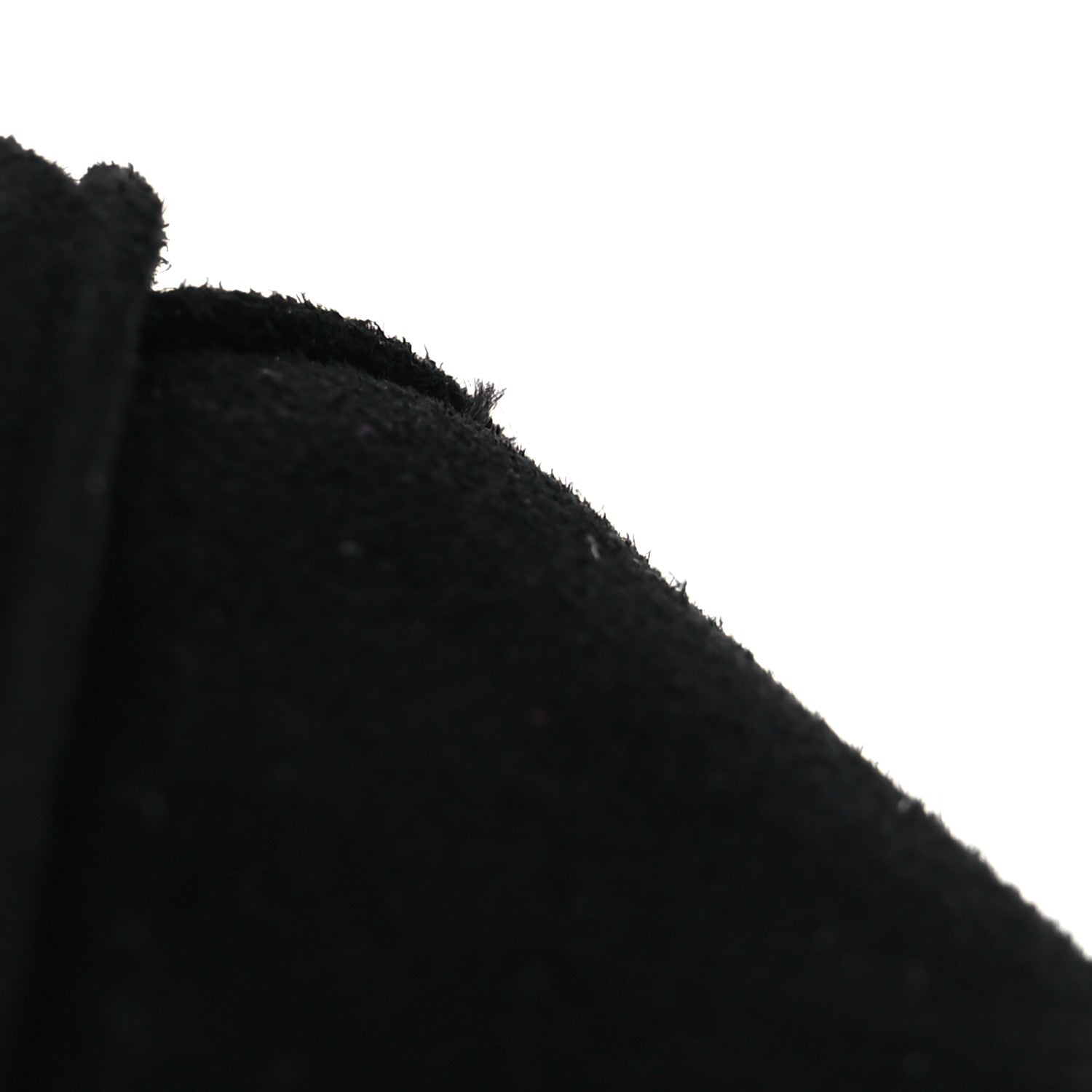 Chanel Suede Calfskin Peep Toe Wedge Sandals 40.5 Black 11 of 14