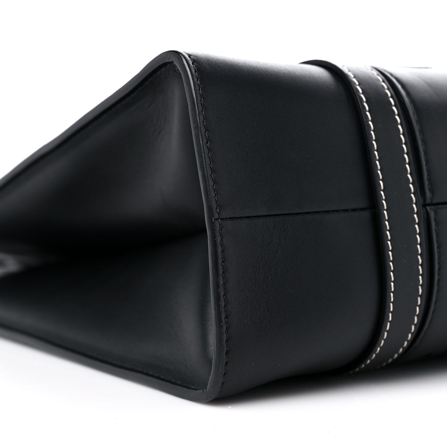 Calfskin Medium Woody Tote Black