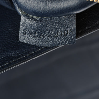 Celine Crocodile Embossed Nubuck Small Belt Cabas Phantom Navy Blue 7 of 7