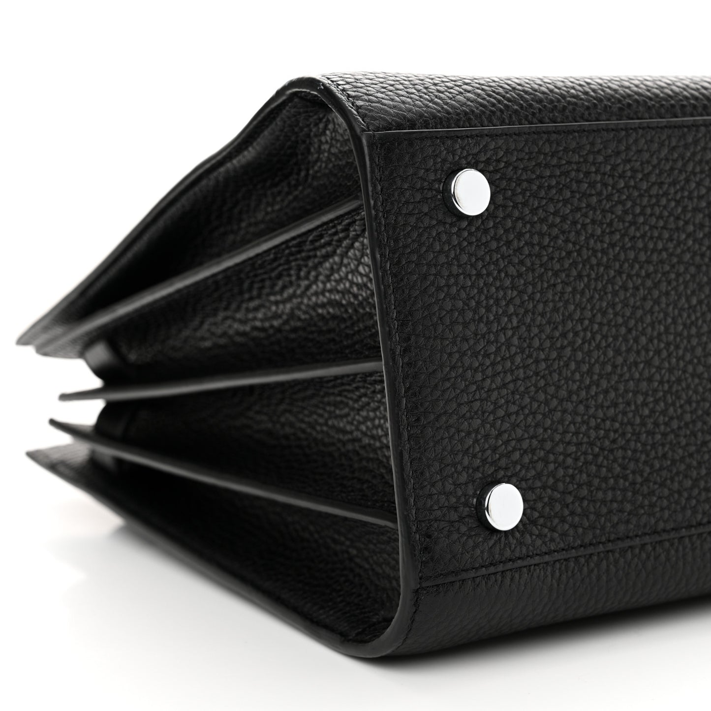Grained Calfskin Small Sac De Jour Black
