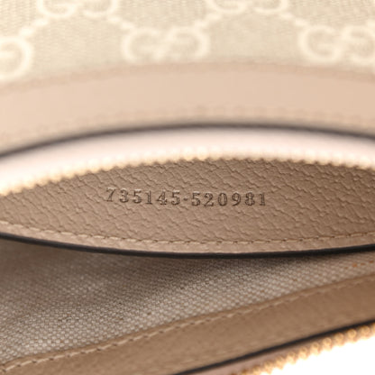 Gucci GG Supreme Monogram Textured Dollar Calfskin Small Ophidia Hobo Beige Mystic White Oatmeal 6 of 8