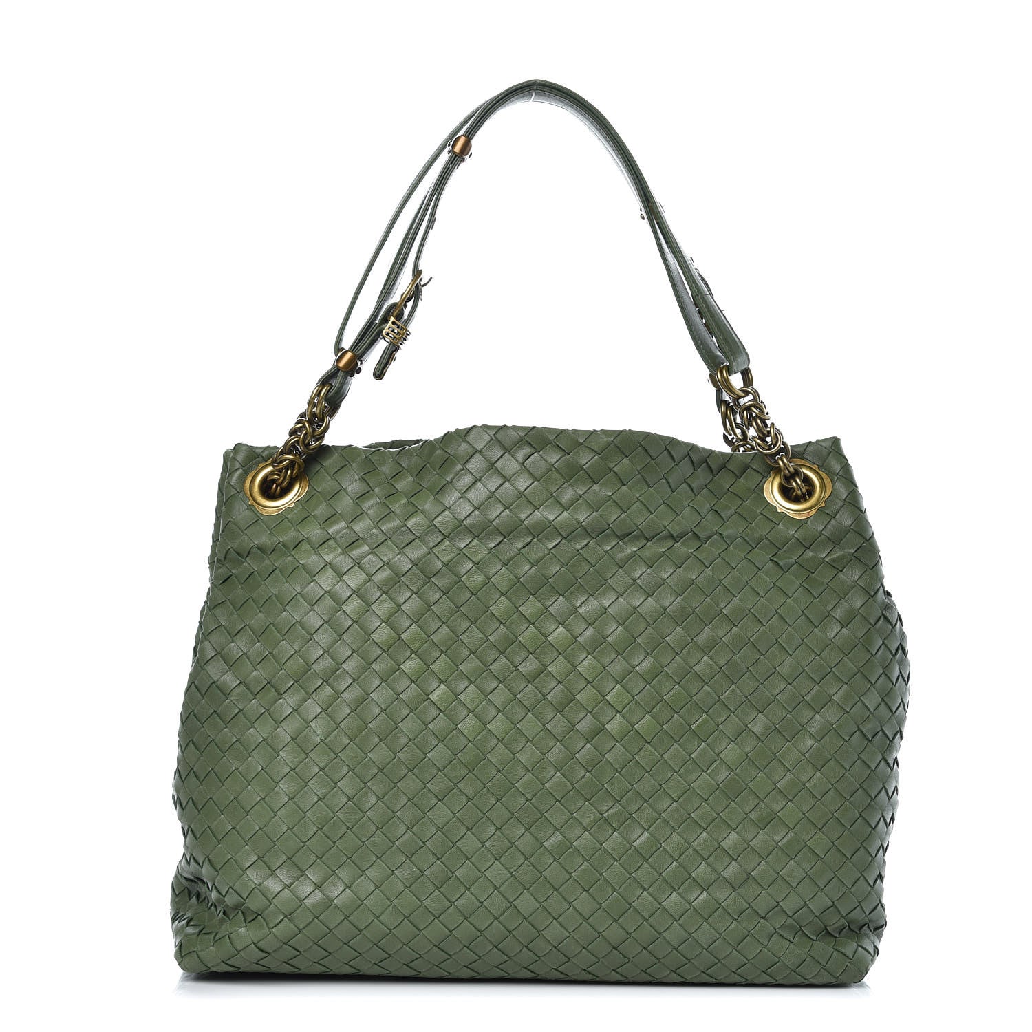 Bottega Veneta Nappa Intrecciato Shoulder Bag Foglia 1 of 13