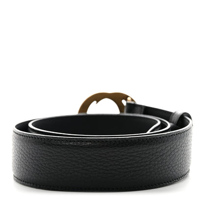 Gucci Dollar Calfskin Interlocking G Belt 80 32 Black 2 of 5