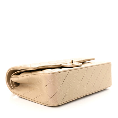 Chanel Iridescent Caviar Quilted Medium Double Flap Dark Beige 4 of 11