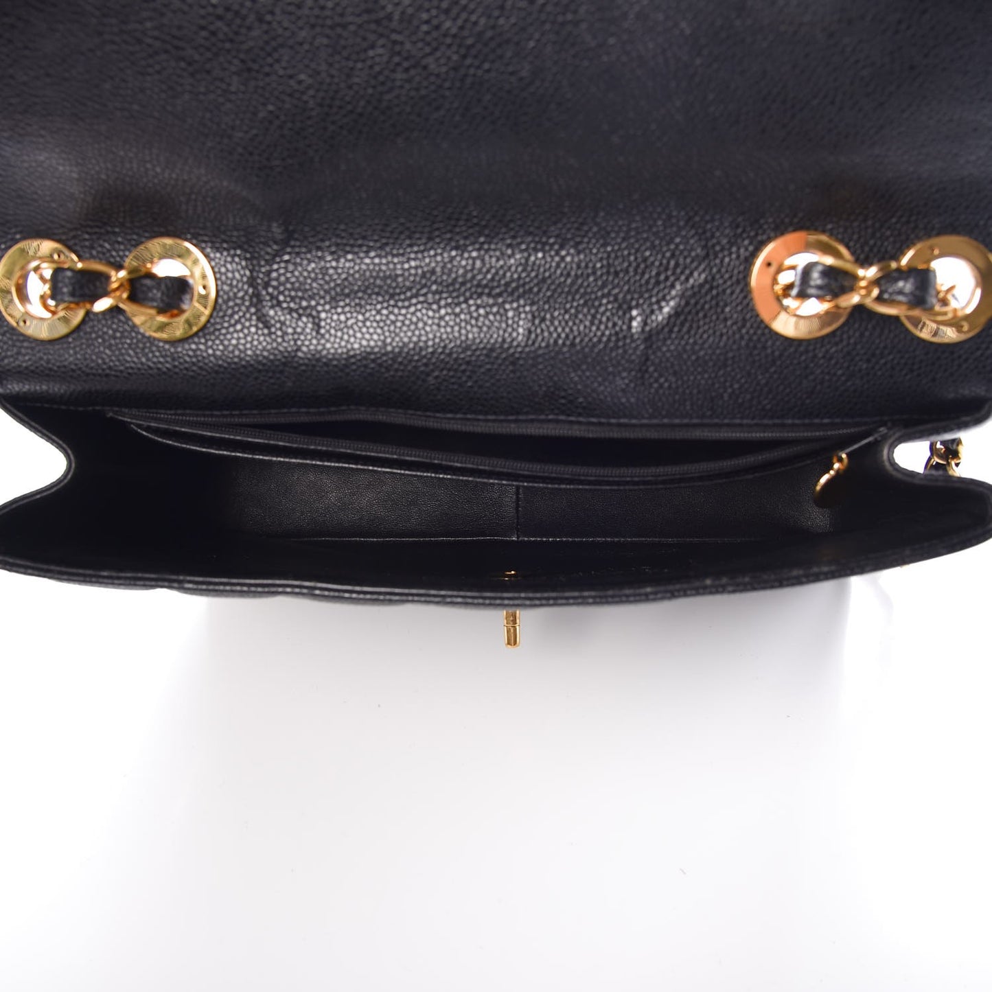 Caviar Quilted Jumbo Single Flap Black