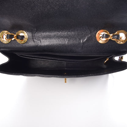Chanel Caviar Quilted Jumbo Single Flap Black 6 of 8