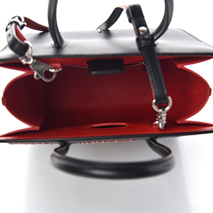 Christian Louboutin Calfskin Beaded Loubitag Small Paloma Black 5 of 10