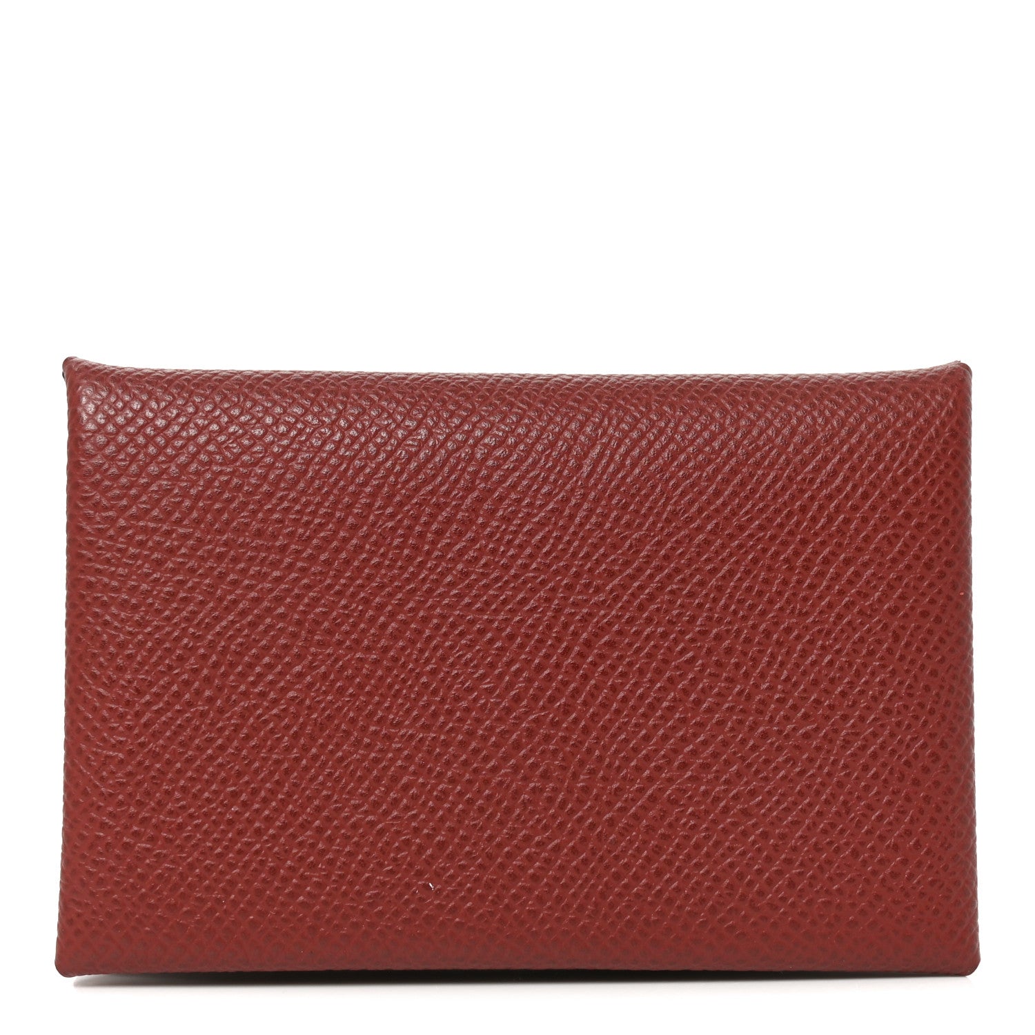 Hermes Epsom Calvi Card Case Rouge H 1 of 7