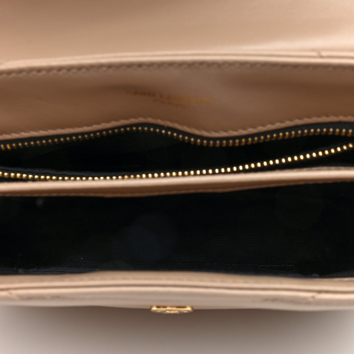Calfskin Y Quilted Monogram Toy Loulou Crossbody Bag Dark Beige
