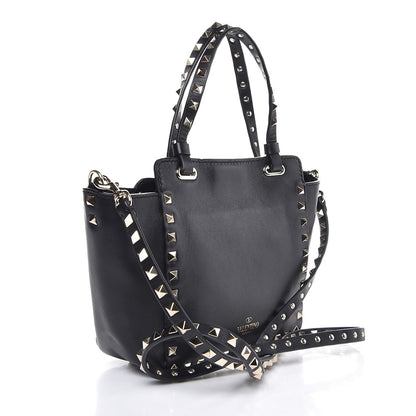 Valentino Garavani Vitello Mini Rockstud Tote Black 4 of 8