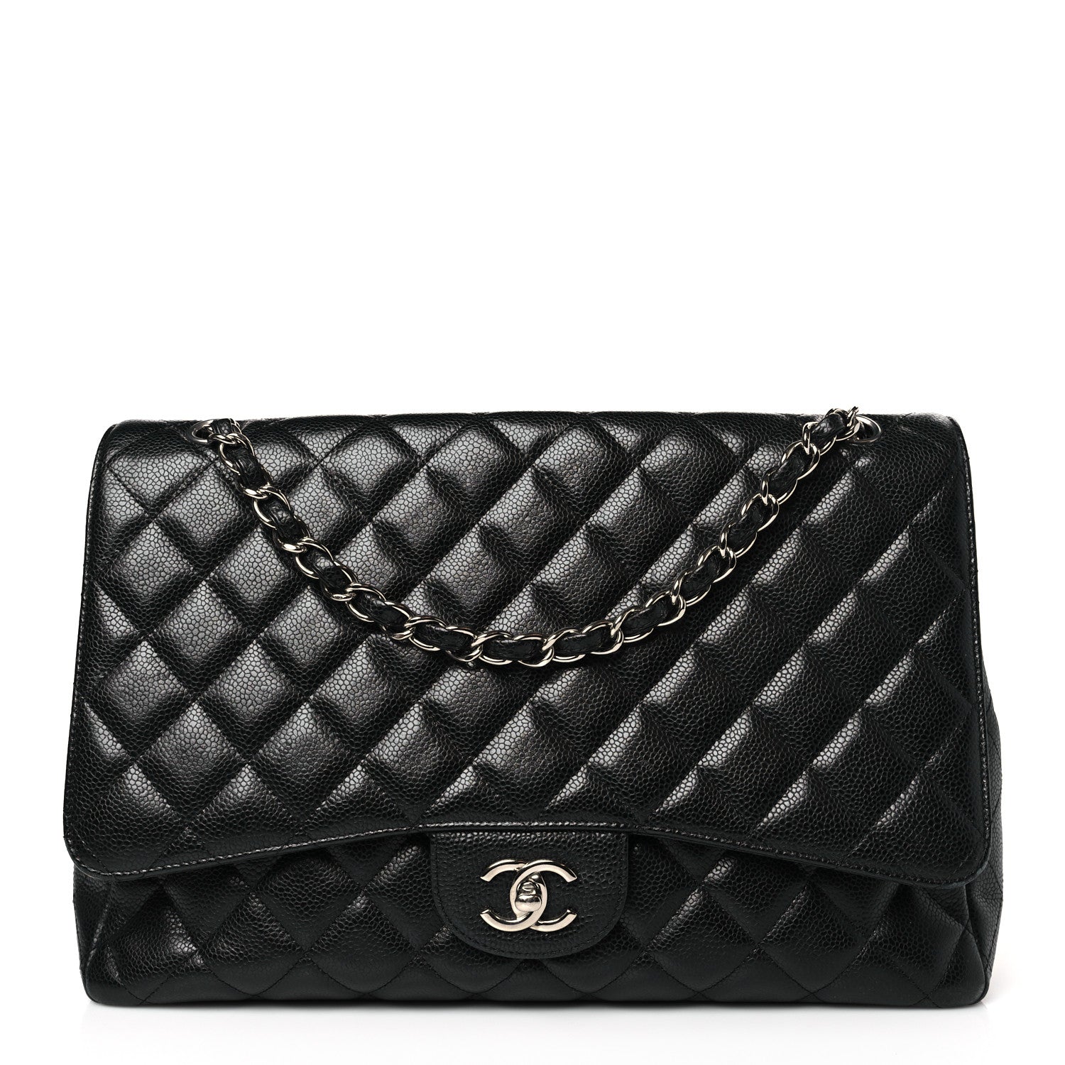 Chanel Caviar Quilted Maxi Single Flap Black 1 of 11