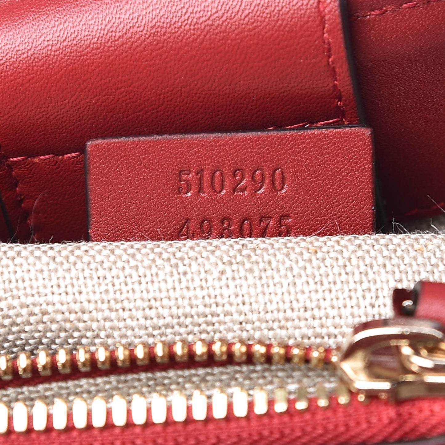 Soft Microguccissima Large Tote Red