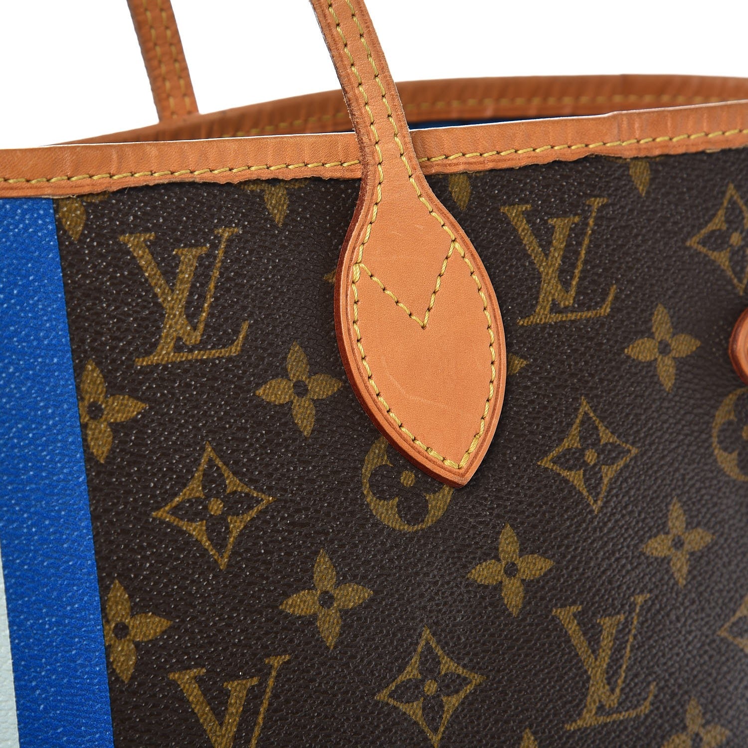 Louis Vuitton Monogram My LV Heritage Neverfull MM Blue De France Gris 15 of 16