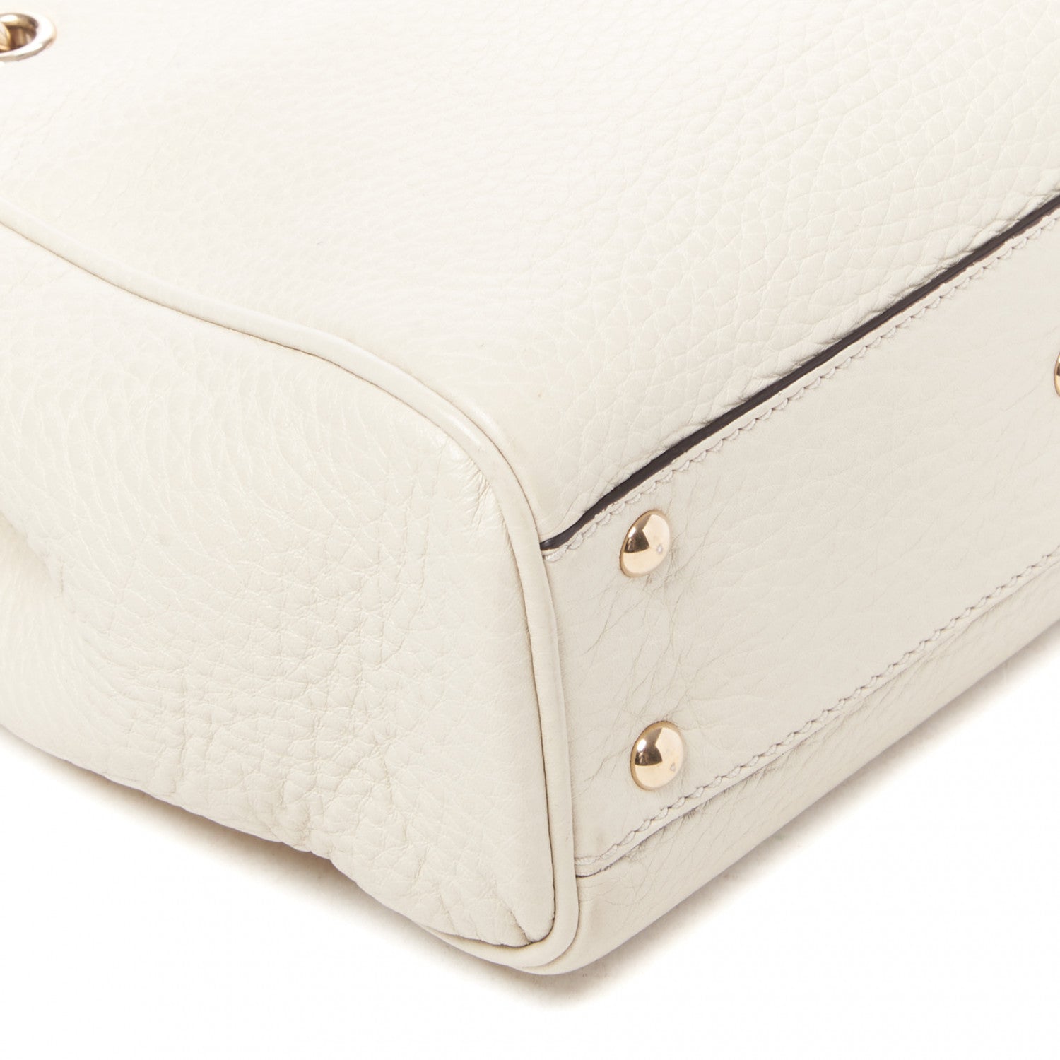 Gucci Calfskin Mini Bamboo Shopper Tote Off White 6 of 8