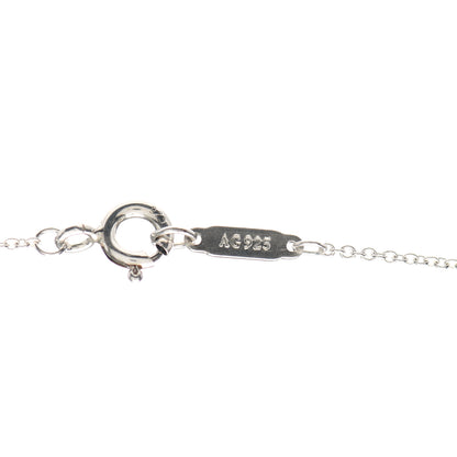 Tiffany Sterling Silver Diamond 1837 Circle Lock Necklace 4 of 5