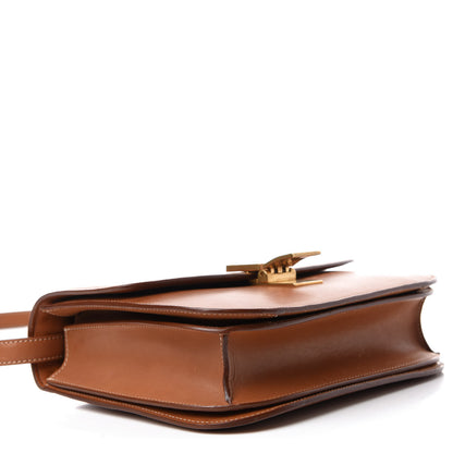 Celine Smooth Calfskin Medium Classic Box Flap Bag Camel 4 of 13