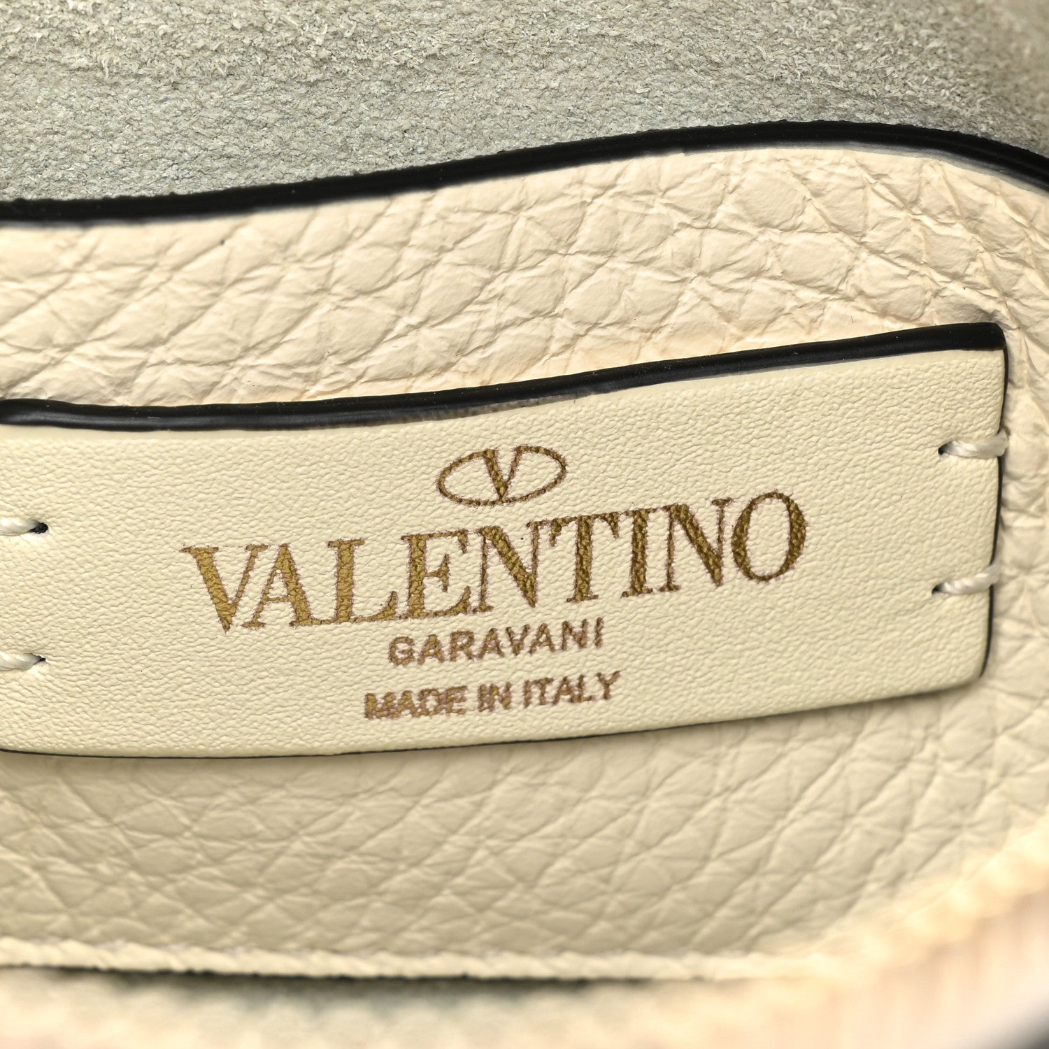 Valentino Garavani Pebbled Calfskin Monochrome Small Rockstud Flip Lock Shoulder Bag Ivory 6 of 8