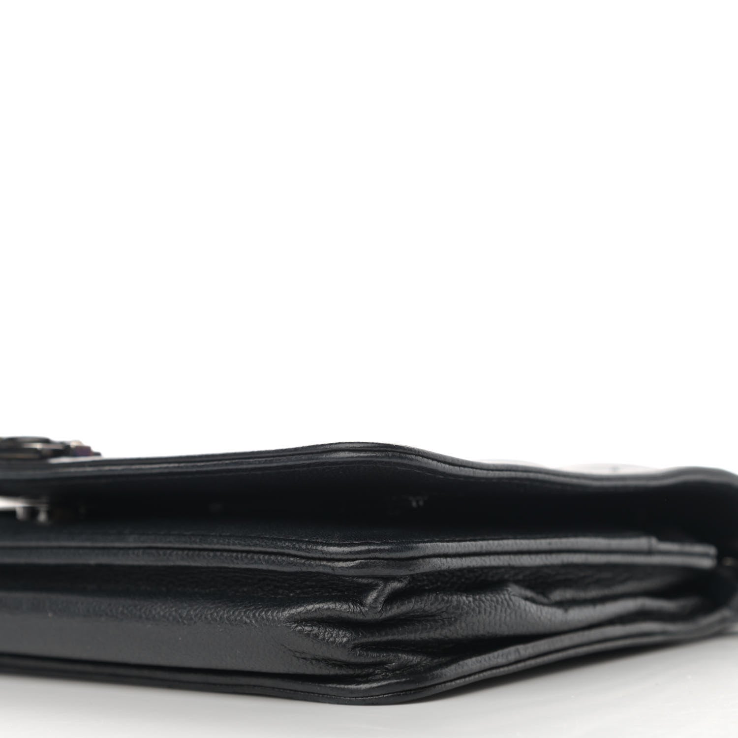 Chanel Caviar Quilted Boy Wallet On Chain WOC So Black 11 of 13