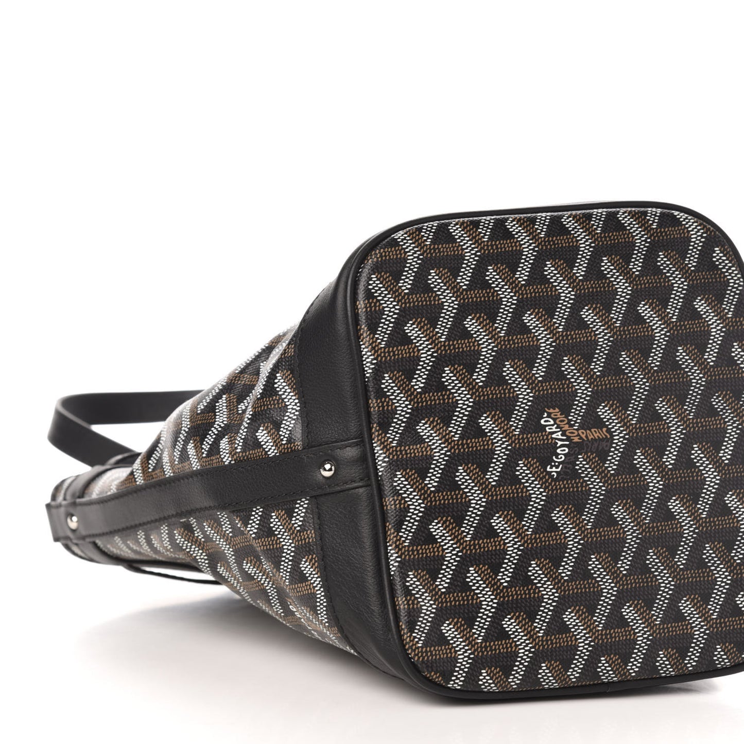 Goyardine Petit Flot Bucket Bag PM Black