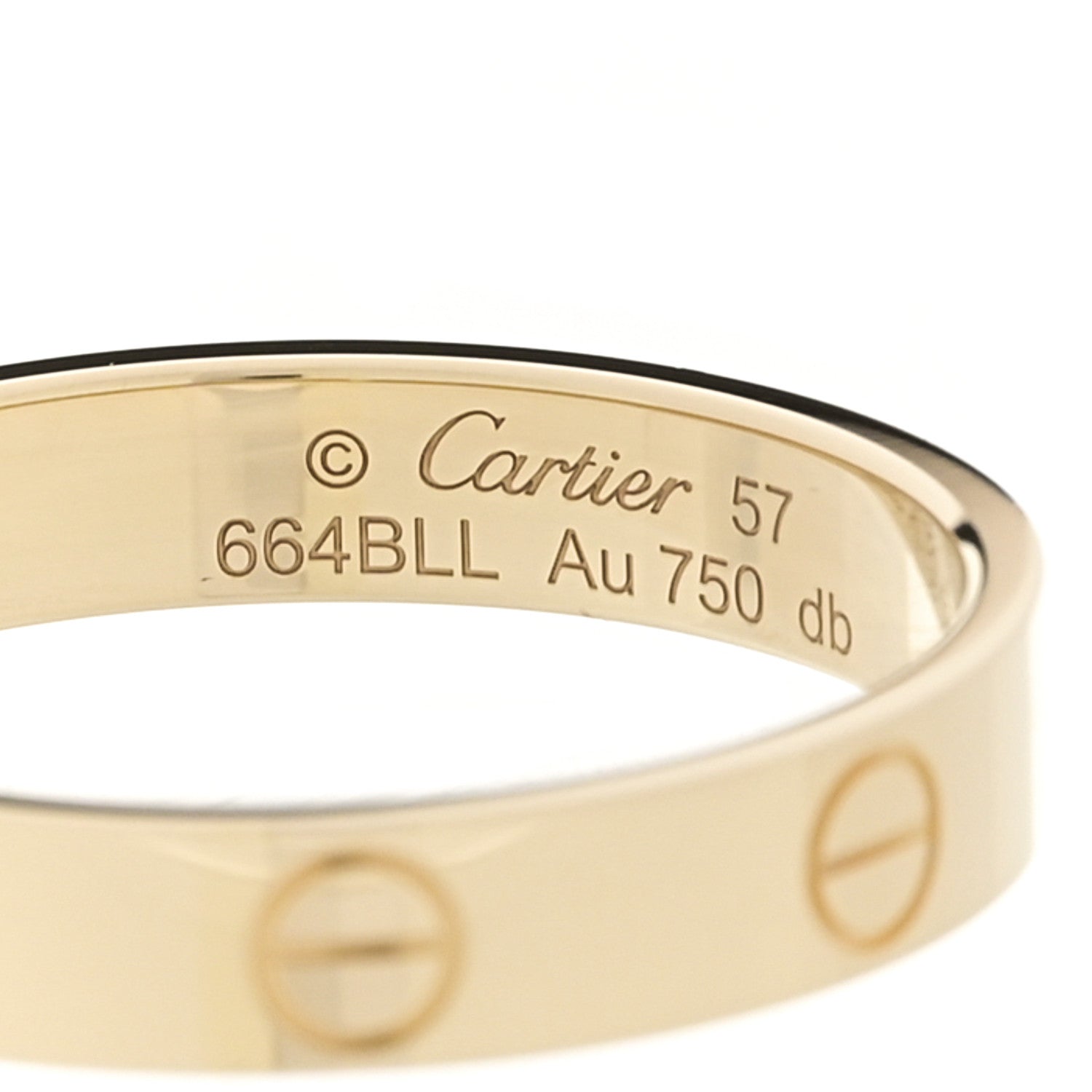 Cartier 18K Yellow Gold 3.5mm LOVE Wedding Band Ring 57 8 4 of 4