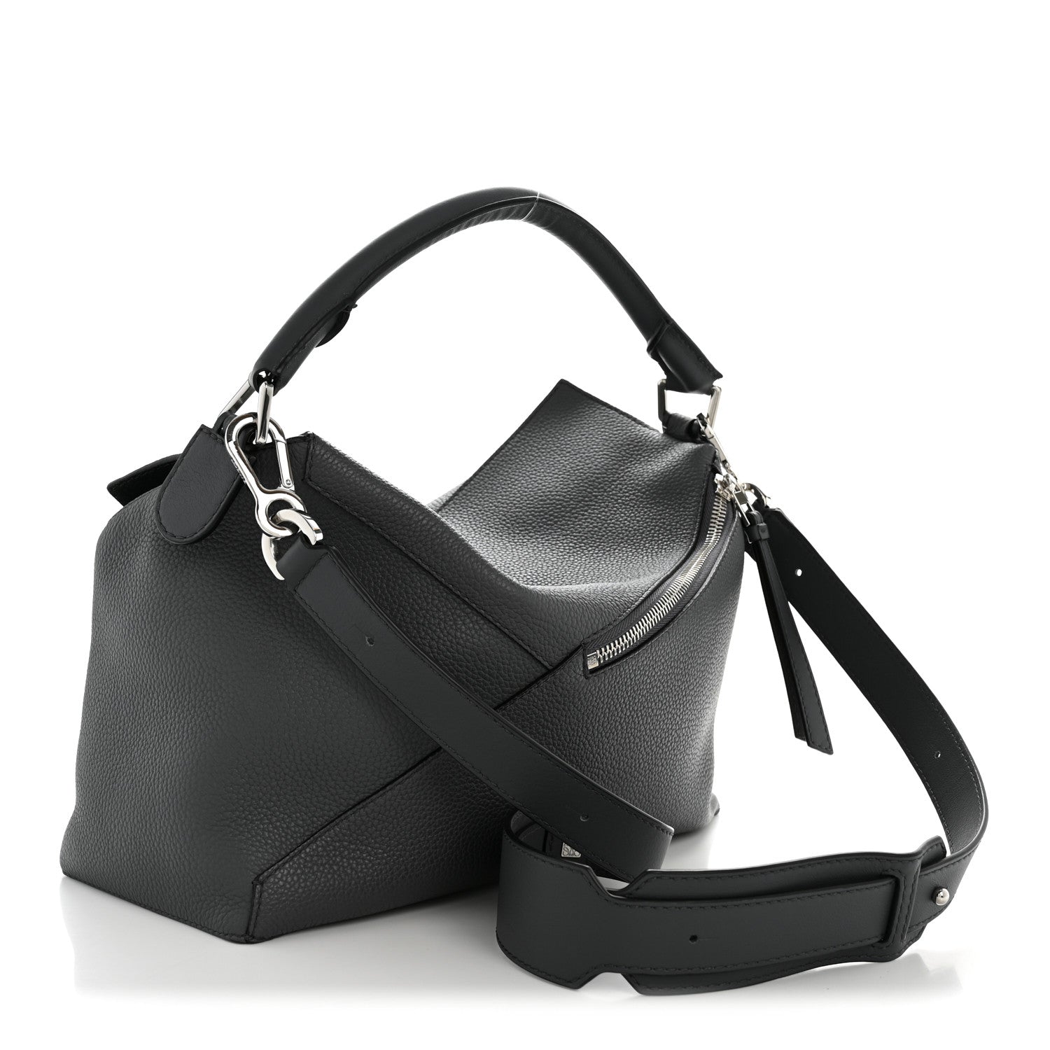 Loewe Grained Calfskin Large Puzzle Edge Bag Anthracite 3 of 16